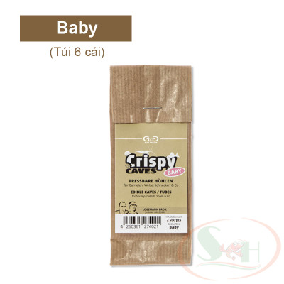 Hang thức ăn GlasGarten Crispy Caves ăn dặm bổ sung dài ngày cho cá tôm tép cảnh