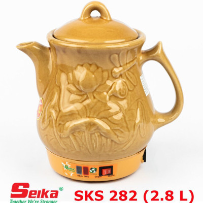Ấm Sắc Thuốc Seika 2.8L - SKS282 (Gốm Sứ Bình Dương) - Hàng chính hãng