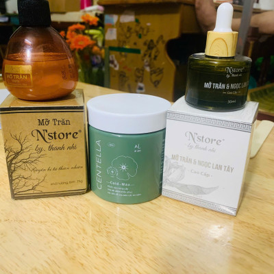 Combo Wax Lông An  Lành + Mỡ Trăn 10ML - Tặng Giấy Và Que Gạt