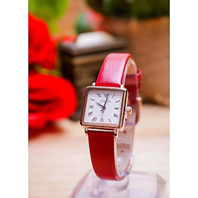 Đồng Hồ Nữ Julius Star Hàn Quốc JS-031 Mặt Kính Sapphire Dây Da