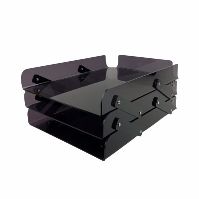 Kệ 3 tầng mica Enter D03 A4 xếp  24cm x 34cm x 22.5cm