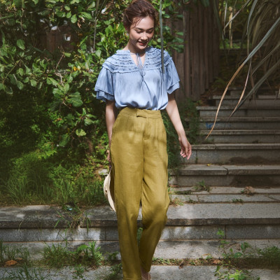 Quần Baggy Linen Thanh Tài PAN071 thời trang thiết kế Hity