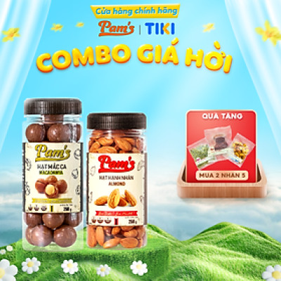 Combo hạnh nhân Mỹ + Macca nhập khẩu Úc Pam