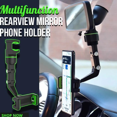 Giá treo điện thoại chân kẹp A125 quay livestream nhiều góc trên ô tô