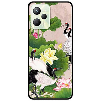 Ốp lưng dành cho Realme C35 - Realme Narzo 50A Prime mẫu Sen Và Hạc