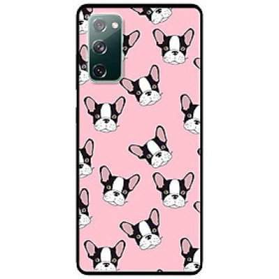 Ốp lưng dành cho Samsung A90 - Samsung S20 FE mẫu Họa Tiết Pulldog Nền Hồng
