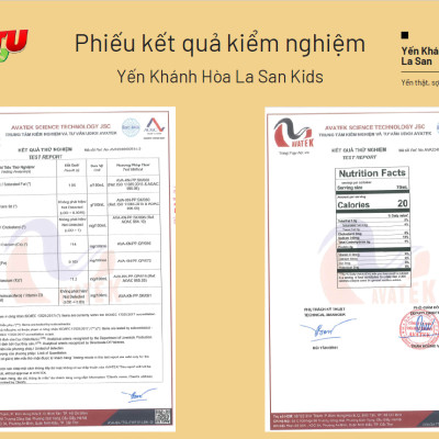 [CÓ NANO CANXI VÀ 30% YẾN TƯƠI] Yến Khánh Hòa La San Kids Nano Canxi dành cho trẻ em, tăng chiều cao, tăng sức đề kháng