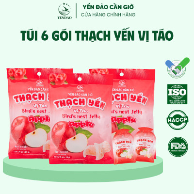 Yến Đảo - Thạch Tổ Yến Vị Táo Hương Vị Trái Cây Tươi Ngon, Dinh Dưỡng Cho Cả Gia Đình
