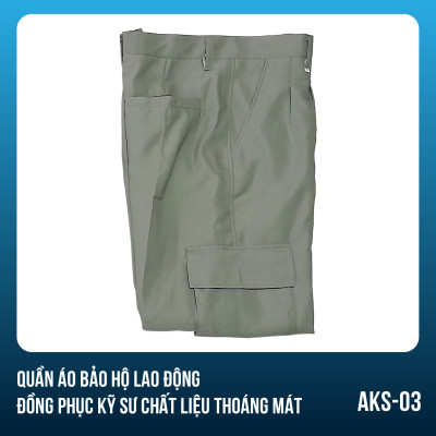 Bộ quần áo bảo hộ lao động, đồng phục kỹ sư chất liệu thoáng mát