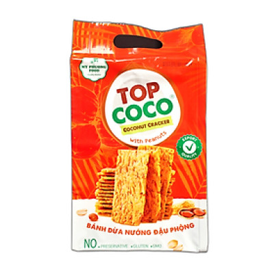 Bánh dừa nướng Topcoco - Vị đậu phộng 250g