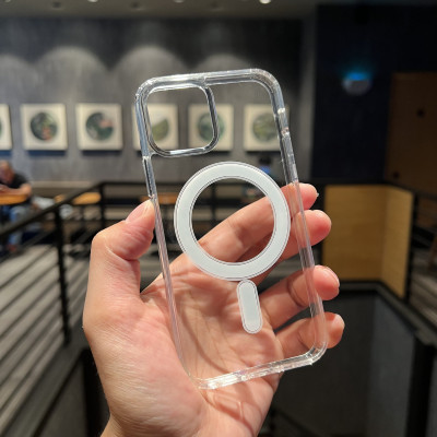 Ốp Lưng Hybrid Clear Case Trong Suốt Hỗ Trợ Sạc Từ Tính dành cho iPhone 14/ 14 Plus/ 14 Pro / 14 Pro Max- Hàng Chính Hãng