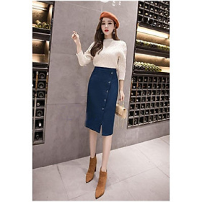 CHÂN VÁY PHỐI NÚT SANG CHẢNH HELEN