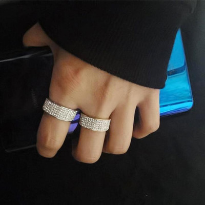 Nhẫn Nam Nữ Cao Cấp Titan Đính Đá Lấp Lánh Thời Trang Thép Không Gỉ trangsucpt - Nhẫn Dring PTNNA29