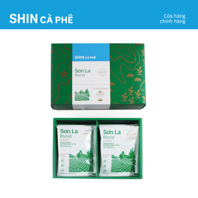 SHIN Cà Phê - Sơn La Blend Phin Giấy tiện lợi - DripBag hộp 10 gói