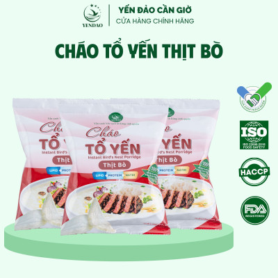 Yến Đảo - Cháo Yến Thịt Bò Thơm Ngon, Tiện Dụng Mỗi Ngày, Giàu Dinh Dưỡng Cho Mọi Nhà