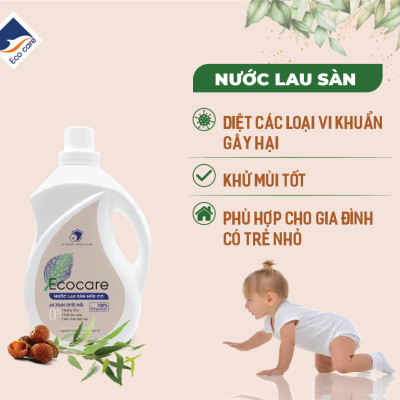 Nước lau sàn Hữu cơ Ecocare đuổi muỗi tinh dầu Sả chanh 4000ml 