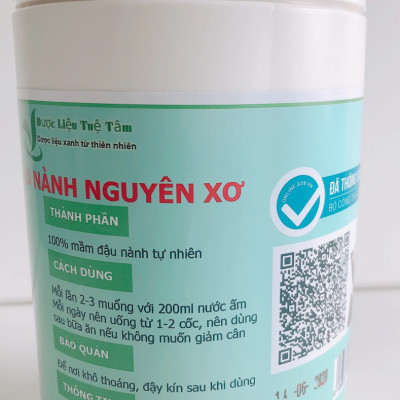 Mầm Đậu Nành Nguyên Xơ Cao Cấp - Tuệ Tâm ( Hộp 500g )