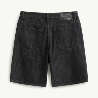 Quần Short Jean ROUTINE Nam Ống Suông Trơn Form Straight - 10S24DPS003 | LASTORE MENSWEAR