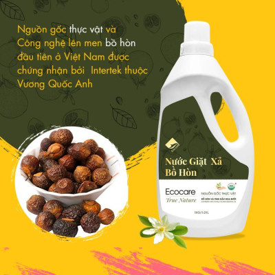 Nước giặt xả hữu cơ Bồ Hòn Ecocare tinh dầu Hoa Bưởi  4000ml