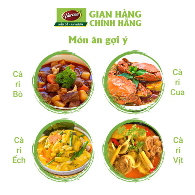 Combo 1 hộp (20 gói) Gia Vị Cà Ri Barona 80g ướp ngon chuẩn vị không cần nêm nếm