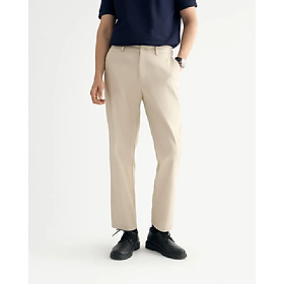 Quần kaki nam đính nhãn kim loại Form Slim cropped - ROUTINE 10S25PCA002