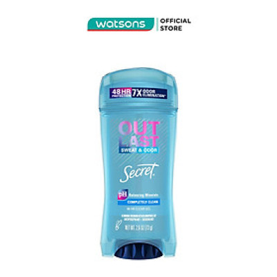 Gel Khử Mùi Secret Secret Outlast Sweat & Odor Completely Clean 48 Hour Dành Cho Nữ 73g