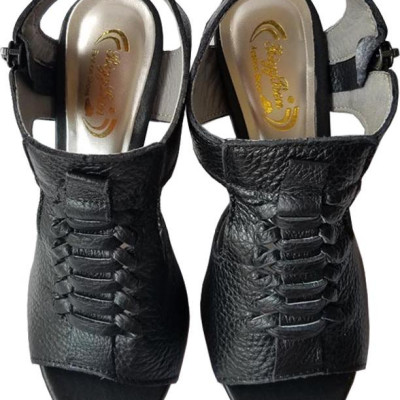 Giày Sandal Cao Gót BIGGBEN Da Bò Thật SDCG37