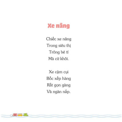 Sách - Bé Học Nói Qua Thơ - Những Chiếc Xe Chăm Chỉ - MCBooks