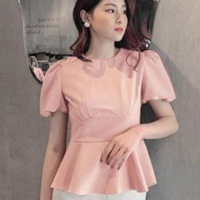 ÁO CỔ TRÒN PEPLUM