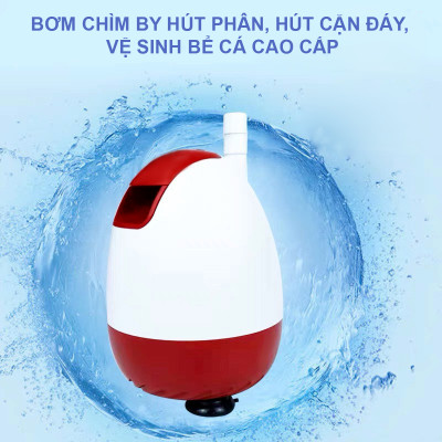 Máy bơm hút đáy BAOYU BY-302 16W bơm chìm hút cặn 360 độ bể cá cảnh thủy sinh BY302