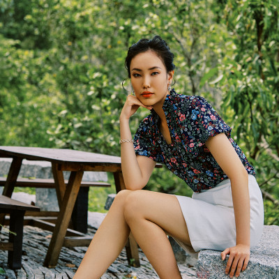 Áo Tay Phồng Điểm Ngọc TOP231 thời trang thiết kế Hity