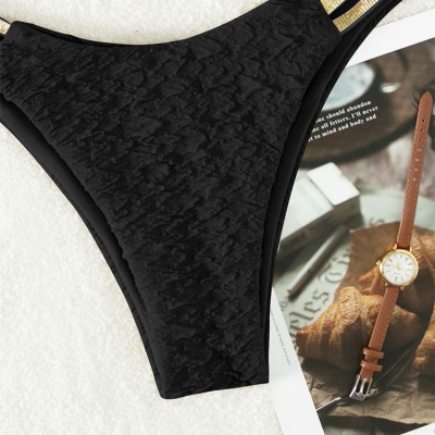 Mẫu Bikini hai mảnh Sling cạp cao hình chữ U chuẩn dáng chảnh