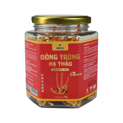 COMBO 2 Hộp Đông Trùng Hạ Thảo Sấy Thăng Hoa XUẤT KHẨU Thượng Hạng KOCHI [Hộp 20g]