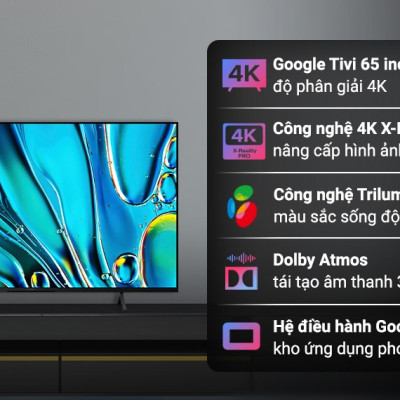 K-65S30 - Google Tivi Sony 4K 65 inch K-65S30 - Hàng Chính Hãng - Chỉ Giao Hồ Chí Minh