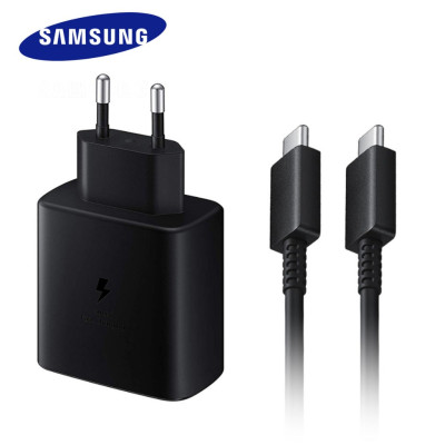 Bộ dây & củ sạc nhanh Samsung 45W Type-C cho Galaxy Note10 Plus, S20 Ultra và các dòng điện thoại khác – Hàng Chính hãng