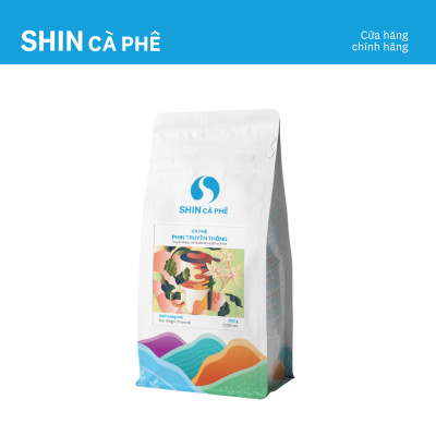 Cà phê phin truyền thống - SHIN Cà Phê - Cà phê pha phin - Gói 200g
