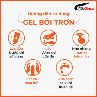 Gel bôi trơn hậu môn nóng ấm - Shell Supermen Warming - Chai 90ml