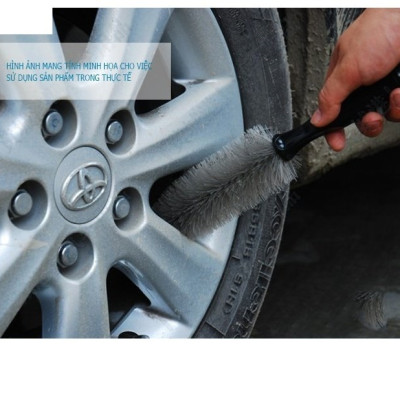 Cọ nhựa chà rửa mâm, bánh xe ô tô, xe hơi, xe tải, xe máy 