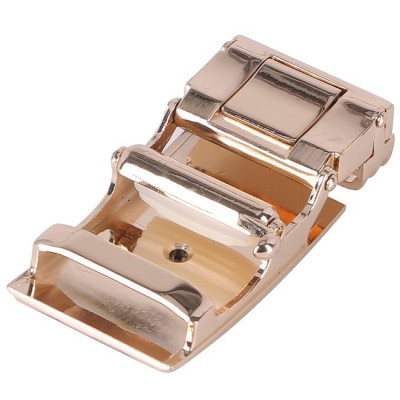 HC9113 - Đầu khóa da bò Huy Hoàng 3,5 phân đầu vàng màu đen