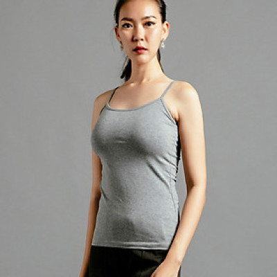 Áo Thun Ôm Hai Dây Camisole Thời trang thiết kế Hity Top097 (Xám Sương Khói)