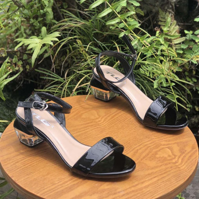 Sandal 5 phân gót mika hot trend  trẻ trung năng động 21334