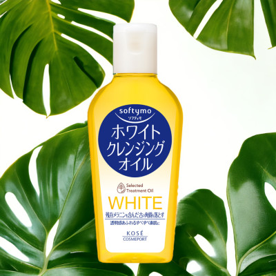 Dầu Tẩy Trang Dưỡng Trắng Da Kosé Softymo White Cleansing Oil NC (230 mL)