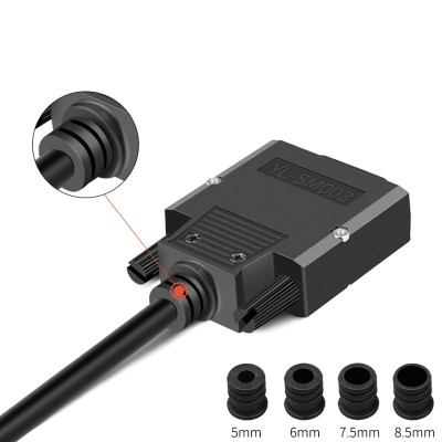 Đầu bấm cổng DB15 đực male bắt vít kèm vỏ ốp nhựa chân đồng HD-LINK YL-SCD-15M. HÀNG CHÍNH HÃNG