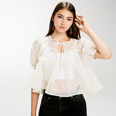 DOTTIE - Áo sương sớm - Trắng - T0978