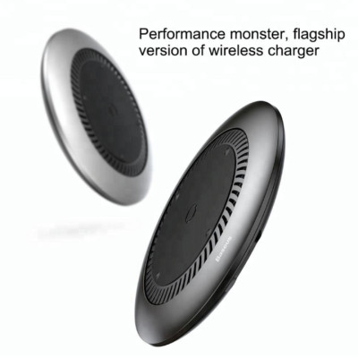 Đế sạc nhanh không dây tích hợp quạt hút tản nhiệt Baseus CCALL-XU01 cho Apple iPhone/ Samsung (Qi Wireless Quick Charger) - Hàng nhập khẩu
