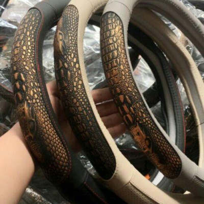 Bọc vô lăng ô tô da cá sấu cao cấp cực chất ảnh thật