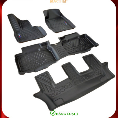 Thảm lót sàn xe ô tô Ford Explorer 2019-nay Nhãn hiệu Macsim chất liệu nhựa TPE cao cấp màu đen