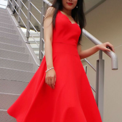 Đầm Nữ Không Tay F’Amor - Đỏ