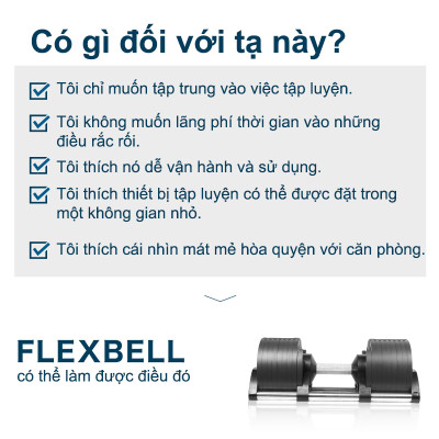 NUOBELL FLEXBELL - QUẢ TẠ TAY 36KG (16 CẤP ĐIỀU CHỈNH TRỌNG LƯỢNG) TẬP GYM TẬP THỂ DỤC TẬP TẠ TẬP LUYỆN CƠ BẮP