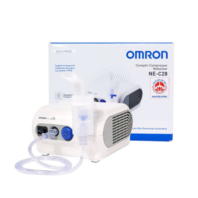 Combo Máy Xông Mũi Họng Omron NE-C28 + Nhiệt Kế Điện Tử Đầu Mềm Medilife ( hình thú ngẫu nhiên )